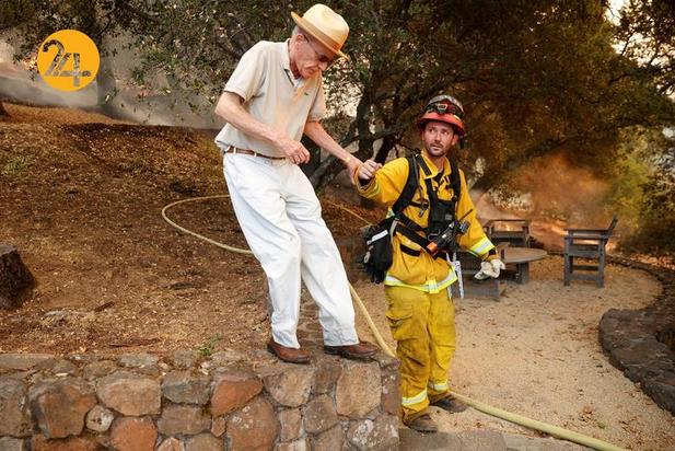 مزارع انگور کالیفرنیا زیر خاکستر 