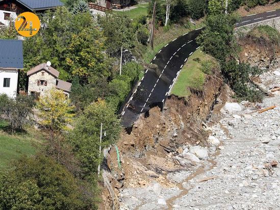 باران سیل‌آسا در فرانسه