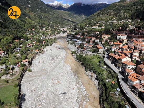 باران سیل‌آسا در فرانسه