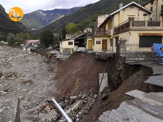 باران سیل‌آسا در فرانسه