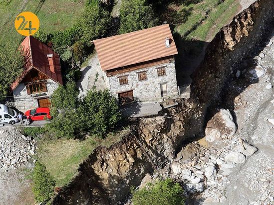 باران سیل‌آسا در فرانسه