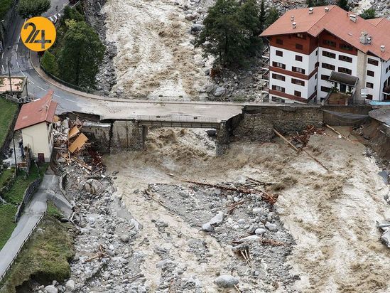 باران سیل‌آسا در فرانسه