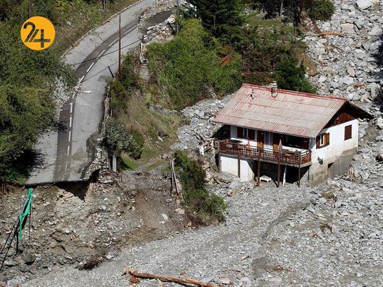 باران سیل‌آسا در فرانسه