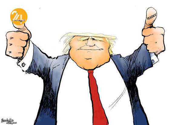 دیدنی‌ترین کاریکاتورهای ترامپ