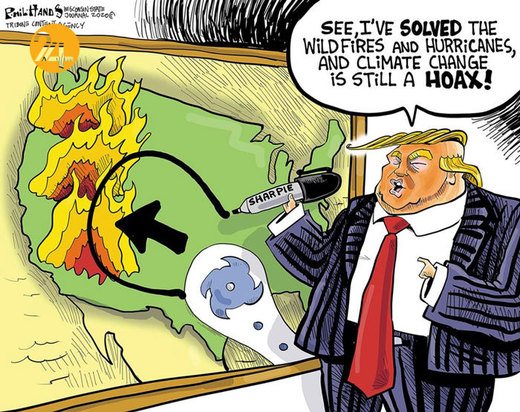 دیدنی‌ترین کاریکاتورهای ترامپ