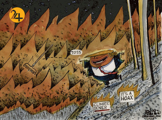 دیدنی‌ترین کاریکاتورهای ترامپ