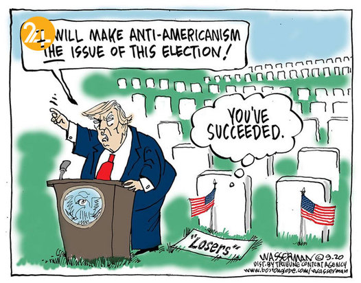 دیدنی‌ترین کاریکاتورهای ترامپ