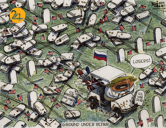 دیدنی‌ترین کاریکاتورهای ترامپ