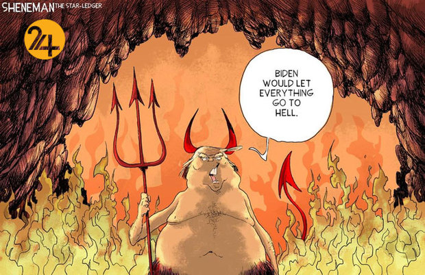 دیدنی‌ترین کاریکاتورهای ترامپ