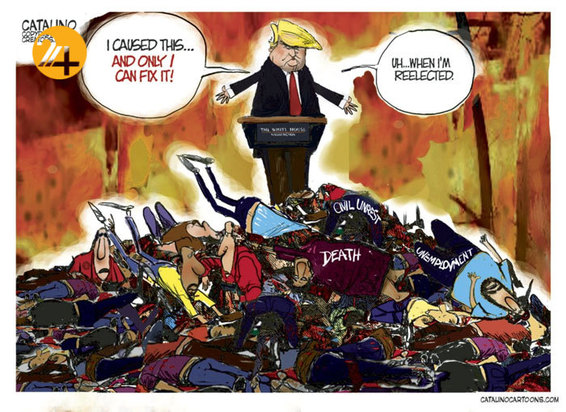 دیدنی‌ترین کاریکاتورهای ترامپ