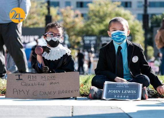 اعتراضات ضد ترامپ در واشنگتن