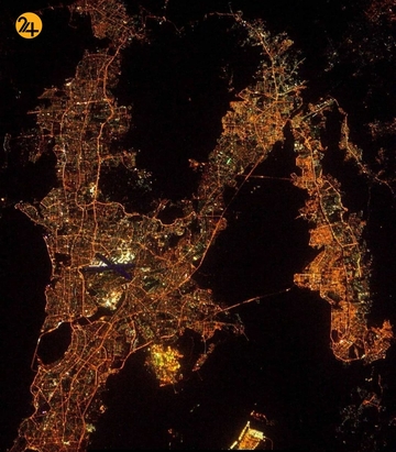 شهرهای بزرگ جهان از فضا