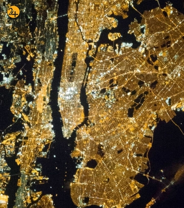 شهرهای بزرگ جهان از فضا