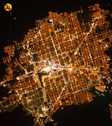 شهرهای بزرگ جهان از فضا