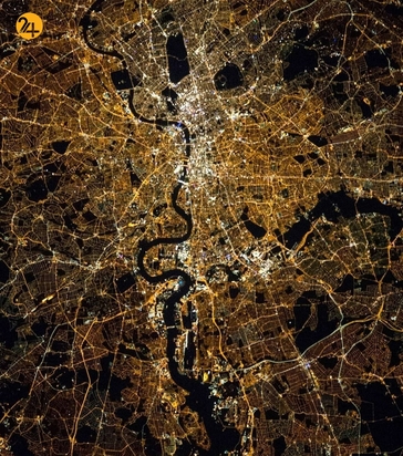 شهرهای بزرگ جهان از فضا