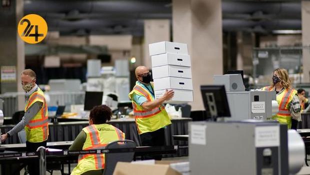 شمارش آرا در ایالات مختلف آمریکا