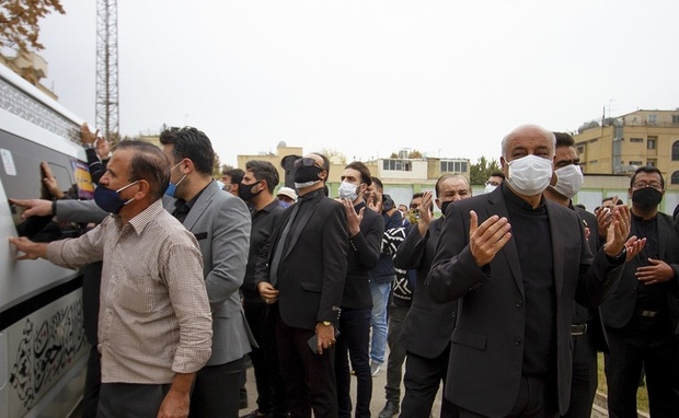 مراسم تشییع پیکر محمود یاوری