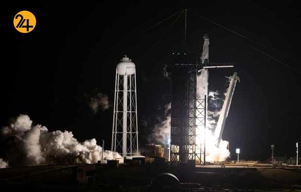 فضاپیمای اسپیس ایکس چهار فضانورد را به فضا برد