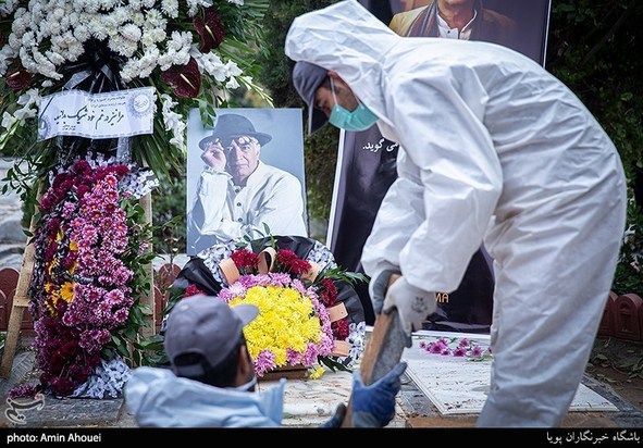 تشییع پیکر کامبوزیا پرتوی