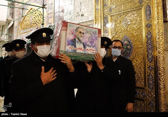 تشییع جنازه محسن فخری‌زاده