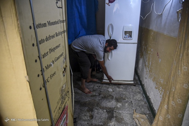 رفع آبگرفتگی اهواز توسط نیروهای مردمی