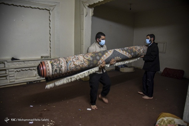 رفع آبگرفتگی اهواز توسط نیروهای مردمی