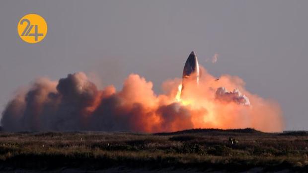 انهدام موشک فضاپیمای اسپیس ایکس در لحظه فرود