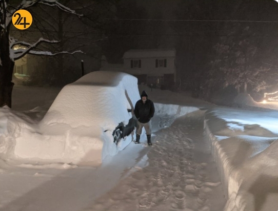 نیویورک مدفون در برف