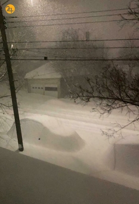 نیویورک مدفون در برف