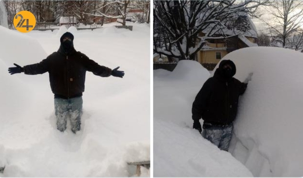 نیویورک مدفون در برف