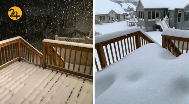 نیویورک مدفون در برف