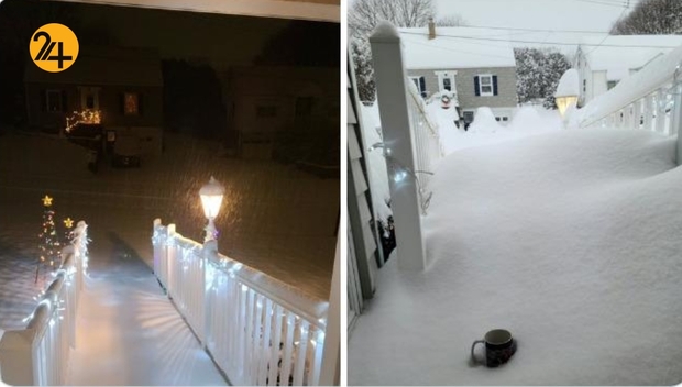 نیویورک مدفون در برف