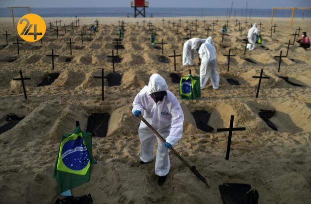 غم‌بارترین تصاویر کرونایی‌های جهان