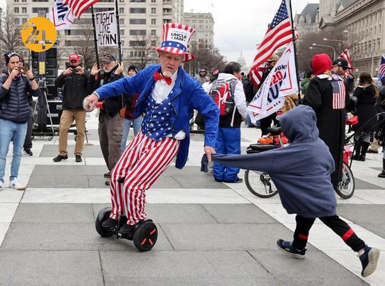 هواداران ترامپ در خیابان‌های واشنگتن