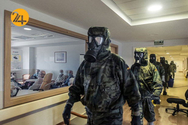 تصاویر شیوع کرونا در سال2020