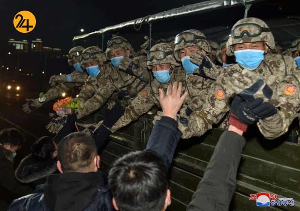 رژه نظامی در کره شمالی با حضور کیم جونگ اون