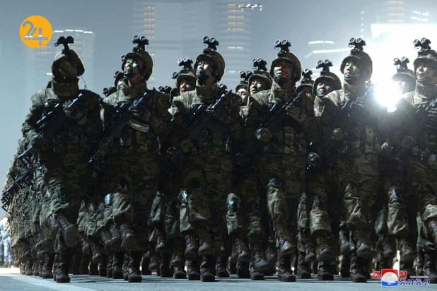 رژه نظامی در کره شمالی با حضور کیم جونگ اون