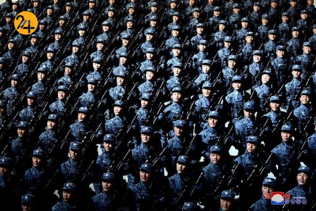 رژه نظامی در کره شمالی با حضور کیم جونگ اون