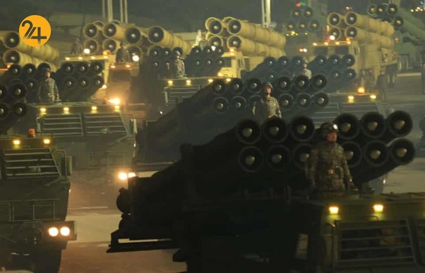 رژه نظامی در کره شمالی با حضور کیم جونگ اون