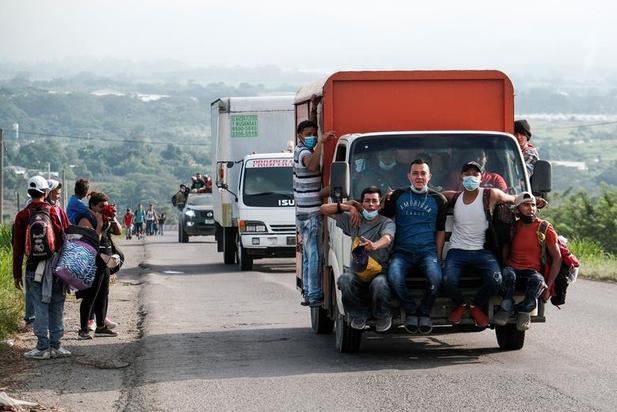 درگیری مهاجران و پلیس گواتمالا