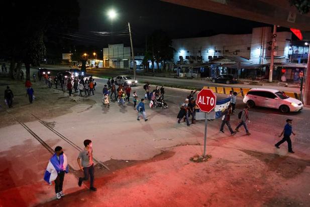 درگیری مهاجران و پلیس گواتمالا