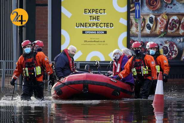 طوفان کریستف بریتانیا را درنوردید