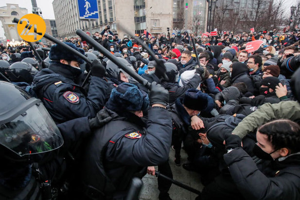 اعتراضات هزاران نفری در روسیه