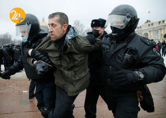 اعتراضات هزاران نفری در روسیه