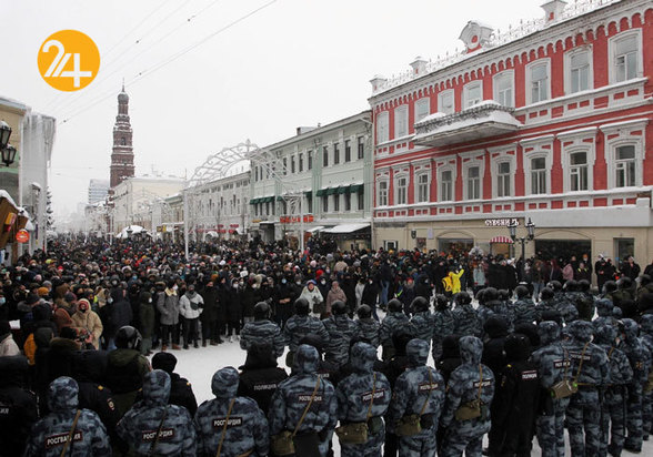 اعتراضات هزاران نفری در روسیه