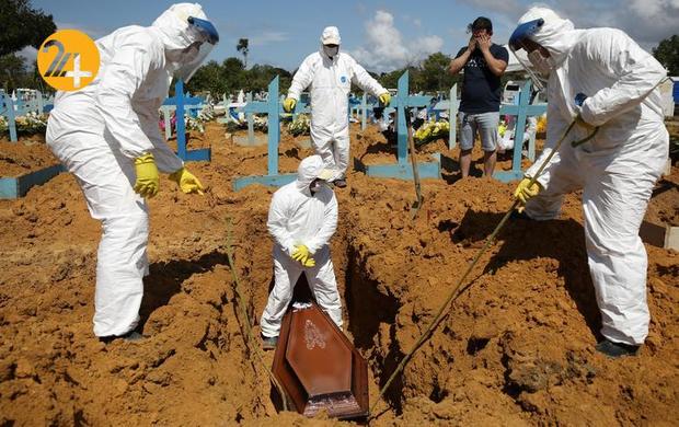 تدفین قربانیان کرونا