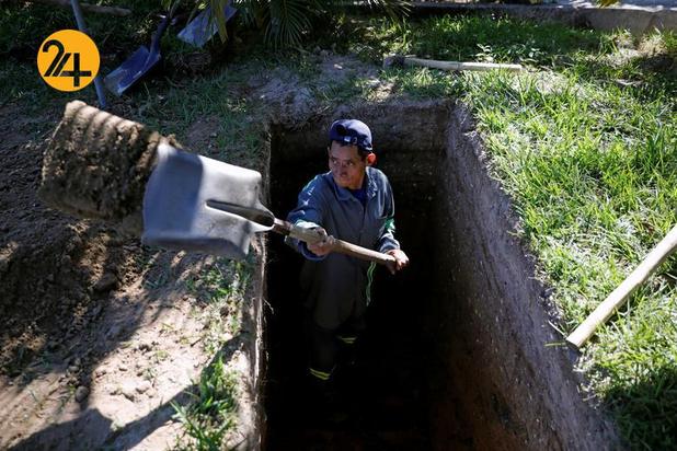 تدفین قربانیان کرونا