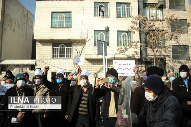 تجمع اعتراضی بازنشستگان