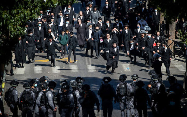 درگیری پلیس اسرائیل با یهودیان مذهبی