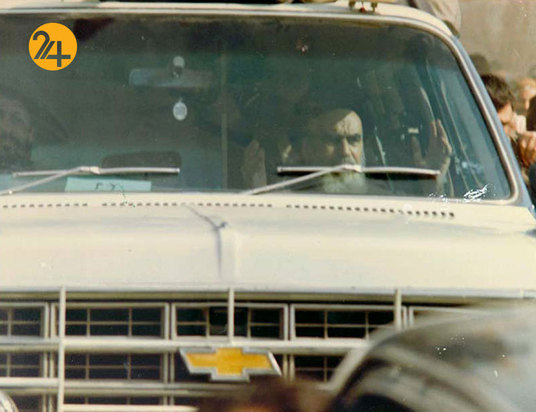 تصاویر روز بازگشت روح الله خمینی به ایران